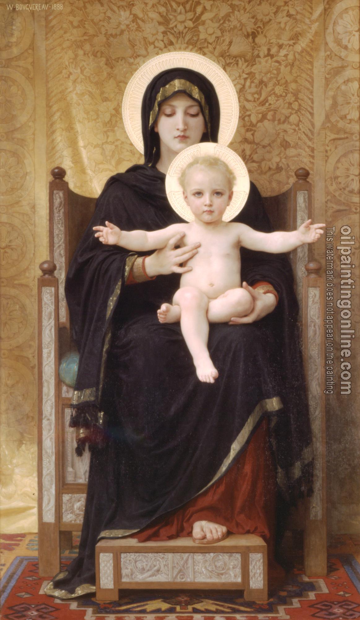 Bouguereau, William-Adolphe - Madone Assise